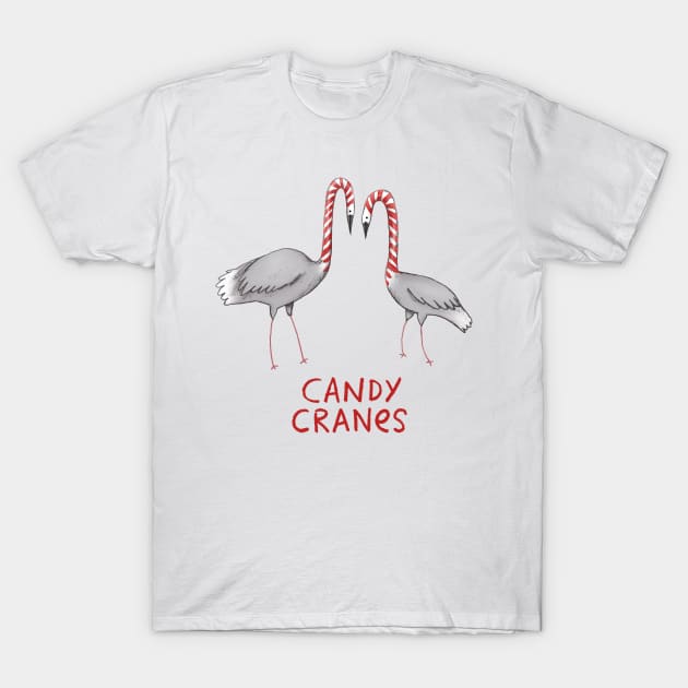 Candy Cranes T-Shirt by Sophie Corrigan